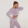 Vêtements d'entraînement confortables, pantalons de tenue de Yoga sans couture pour femmes, taille haute, contrôle du ventre, Leggings de course, pantalon de sport, ensemble8855730