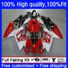 Fairings Injection Fallings for Aprilia Red White Hot RS-125 RS4 RSV 125 RR 125 RR 125RR RSV-125 8NO.17 RSV125 RS125 R 06 07 08 09 10 11 RSV125RR 2007 2008 2008 2009 2010 2011 OEM الجسم