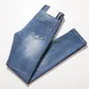 Solidny klasyczny styl męskie dżinsy ofwwhite pasuje przyjazd lato lekki styl logo luksusowy spodnie szczupłe paski górne dżinsy chude dżinsy proste UE US Rozmiar 28-40