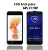 10d anti-Blue Light Full Cover Hempered Glass Phone Screen Protector för iPhone 15 14 13 12 11 Mini Pro Max XR XS 6 7 8 Plus Samsung A14 A24 A34 A54 Anti-Glase Film