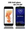 10d Anti-Blaulicht Vollständige Abdeckung Gehärtetes Glas Telefon-Displayschutzfolie für iPhone 15 14 13 12 11 Mini Pro Max XR XS 6 7 8 Plus Samsung A14 A24 A34 A54 Anti-Glare-Folie