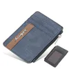 카드 소지자 남성의 작은 지갑 신용 멀티 카드 패키지 패션 PU 기능 지퍼 초대형 주최자 케이스 학생 남성 동전 지갑