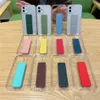 Transparent wristband phone cases for iPhone 13 12 11 pro max XS XR 7/8 plus kickstand magnetic cover with OPP bag