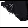 Tute e tutine Abbigliamento Bambino Maternità Drop Delivery 2021 Bambino Halloween Tuta Cartoon Pipistrello Triangolo in pizzo Pagliaccetti Monopetto Bambini Clo