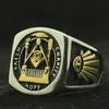 Edelstahl Cool Hope Masons Ring Est Cluster Ringe241J