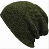 Hommes Femmes Crochet Tricot Caps Hiver Chaud Beanie Ski Chapeau Slouch Chic Surdimensionné Crâne Cap Acrylique Slouchy Tricoté Chapeau Bonnets Y21111