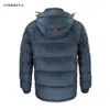 Corbona jaqueta masculina inverno espessamento negócio moda casual de alta qualidade parka casaco de algodão zíper com capuz masculino 211104