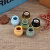 6ピース1:12ドールハウスミニチュア磁器フラワー花瓶ドールズハウスアクセサリー