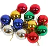 Palla luminosa di Natale 3 cm 24 pezzi/scatola Palline di plastica Palline per albero di Natale Decorazioni natalizie Palline colorate