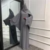 Etnische kleding moslimvrouwen hijab jurk gebedkleding batwing abaya bijpassende hoofdomslag sjaal islam jilbeb dubai turkije saudi ji2665