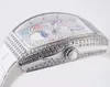 ABF Factory Luxury Watches V 32 QZ D CD Vanguard Lady 32mm Steel Diamond ETA Quartz Womens Watch Diamonds Dial Rubber Strap Ladies Wristwatches
