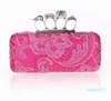 Väska för festdag Kopplingar Knuckle Boxed Crystal Clutch Bag för bröllop