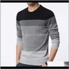 Chic Hommes Couleur Bloc O Cou À Manches Longues Pull Pulls Hommes Blouse Tricoté Sweater1 Djksy Fwp7G