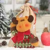 Kerst Gift Decoratie Trektas Linnen Snoepzak Cartoon Santa Claus Snowman Eland Kerstcadeau Bag Pouch Xmas Apple Tassen DBC VT1028 GYQ