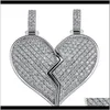 Hänge hängsmycken juvelerihopp kärleksstil personlighet trend avtagbart hjärta halsband mode aessory halsband släpp leverans 2021 mvtm7