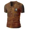 Men's T-Shirts 4 Colors Mens T Shirts V-neck Loose Military Uniform Tee Casual O-neck Short Sleeve Large Size