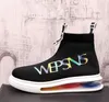 Klasik Slip-on Çorap Erkek Ayakkabı Yüksek Üst Moda Yumuşak Rahat Nefes Ayakkabı Rahat Yaz Rahat Sneakers