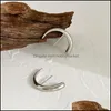 Stud Earrings Jewelry Monlansher Unique Geometric Horn Crescent Moon Titanium Steel Metal For Women Minimalist Drop Delivery 2021 8Aw1B