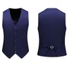 Men's Suits & Blazers (Jacket+Vest+Pants) Dark Blue Suit 3Piece Set Double Breasted Formal Attire For Business Meeting Wedding Men