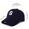 Brev s baseball mössa män kvinnor bomull justerbar sol hattar unisex broderi sport sommar kepsar streetwear snapback casual hattar