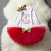 1 jaar baby meisje jurk prinses meisjes tutu jurk peuter kinderkleding baby doop 1e eerste verjaardag outfits infantil vestido 1302 y2