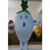 Performance Costume De Mascotte De Légumes Halloween Noël Fantaisie Fête Radis Blanc Personnage De Dessin Animé Costume Costume Adulte Femmes Hommes Robe Carnaval Unisexe Adultes