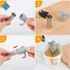 Silicone Stainless Steel Humanoid Tea Strainers Filter Leakage Infuser Cup Decoration Creative Ornament Gadgets Lazy Tealeaf Diffuser YL0358