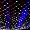 سلاسل 1.1 * 1.1 متر led صافي شبكة الجنية سلسلة الشمسية ضوء عيد الميلاد حفل زفاف للماء حديقة ديكور
