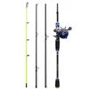 Telescopic Rod and Reel Combo Set Spinning Casting Sea Fishing Pole with All Metal Bait Wheel Double Brake Saltwater9037566