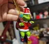 Party Favorit Grinch Julprydnader Träd Xmas Dekorationer Kreativa Dekoration Resin Pendants Tillbehör Chrilden Gift