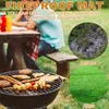 Tools Accessoires Hittebestendig onder Grill Glasvezel voor Dek Draagbare Gazon Ronde Pad BBQ Outdoor Camping Vloer Brandwerende Mat Patio FI