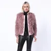 Fur Imitation Fur Coat Korean Pure Tan Wool Women's Short Coat Pin 211207