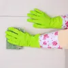 Adeeing 1 paar Multifunctionele wasgerechten handschoen nuttige keuken lange mouw rubberen fluwelen huishoudelijke wegwerp handschoenen