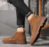Autumn designer Boots Men Fashion luxurys Casual Shoes Mens Design Men's Boot Durable Lace-up PU Leather Botas Hombre