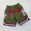 Men's Shorts Just don readymade red embroidery five pointed star high street