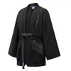 Funktionell kimono kimono-jacka molle techwear noragi japansk stil hajuku ninjawear ww j07 210811