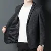 メンズスーツブレザートップグレードデザイナーカジュアルファッションエレガントスマート韓国パーティー男性スリムフィットジャケットスーツコート服