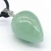 Água Gota Forma Natural Agites Pedra Pingente Tigre Pedra Olho Índia Agate Colar Pingente Para As Mulheres Jewerly Melhor Presente 22x15mm G1206