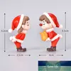 2Pcs Mini Christmas Couple Figure Doll DIY Garden Bonsai Decor Ornament Kid Toy Miniature Figurine People Statue Resin Craft Factory price expert design Quality