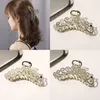 Lady Large Hair Claw Clamp Pearl Rhinestone Metal Clip Alloy Hair Clips Retro Women Barrettes Hairpin Hair Accessoire