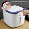 5KG Rice Storage Container Kitchen Organization Food Grain Storage Box Bucket Collection Moisture-Proof Sealed Household Box 211110