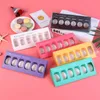 300pcs/lot Colorful Transparent PVC Cardboard Macaron Box 6 Moon Cake Biscuit Box