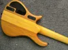 6 cuerdas Tabaco Sunburst Sunburst Neck-Thru-Body Electric Guitar Guitar con trastes inclinados, FreBoard de palisandro