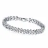 Bracelets porte-bonheur mode à la mode cristal romain strass Bracelet pour femmes cadeau de mariage coréen or Rose argent couleur chaîne bijoux