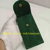 5PCS Top Perpetual Green Watch Cloth Bag Boxes Travel Collection 70mm x 130mm For Use Watches President 126610 116500 116660 11661236y