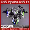 Stampo ad iniezione 100% adatto per BMW S-1000RR S1000-RR S 1000RR 2019-2021 Carrozzeria Blu Nero 21No.133 S1000 S-1000 Corpo S 1000 RR 2019 2020 2021 S1000RR 19 20 21 Carena OEM