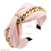 European and USA Vintage Girls Hair Hoops Metal Link Knotted Headbands for Women Wholesale Hairs Accessories