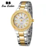 Crystal Women Luxury Brand Watch Guld Kvinna Klockor Diamant Armband Armbandsur Rostfritt Stål Kvinnor Klocka 210527