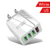 Display led 3.1a 3 portas usb ue eua reino unido ac casa viagem carregador de parede adaptadores energia para iphone 12 13 14 15 htc lg s1