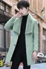 Winter Dickere Jacken Herren Wolle Trenchcoat Pelzkragen Warm Halten Lange Mantel Männer Casual Windjacke Erkekler Ceket 210527